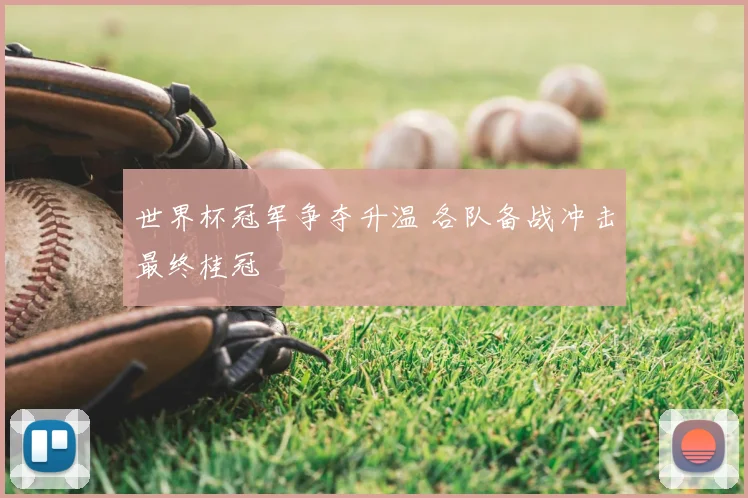 世界杯冠军争夺升温 各队备战冲击最终桂冠